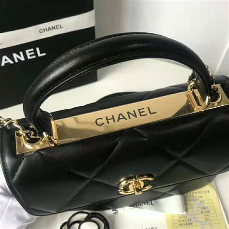 chanel flap bag with top handle - black|chanel small double flap bag.